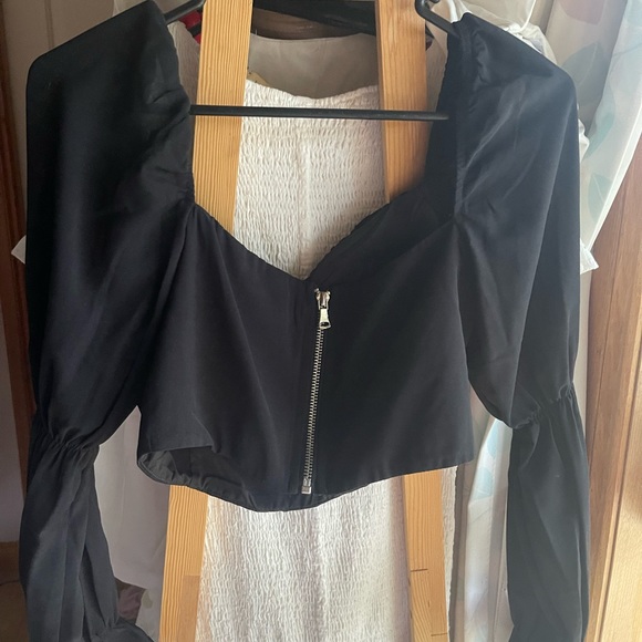 Long sleeve black Tiger Mist top - Picture 4 of 4